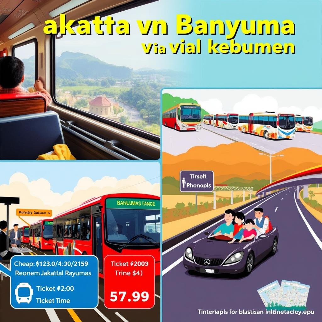 Jakarta-Banyumas via Kebumen: Cek Harga Tiket Mudik Termurah!